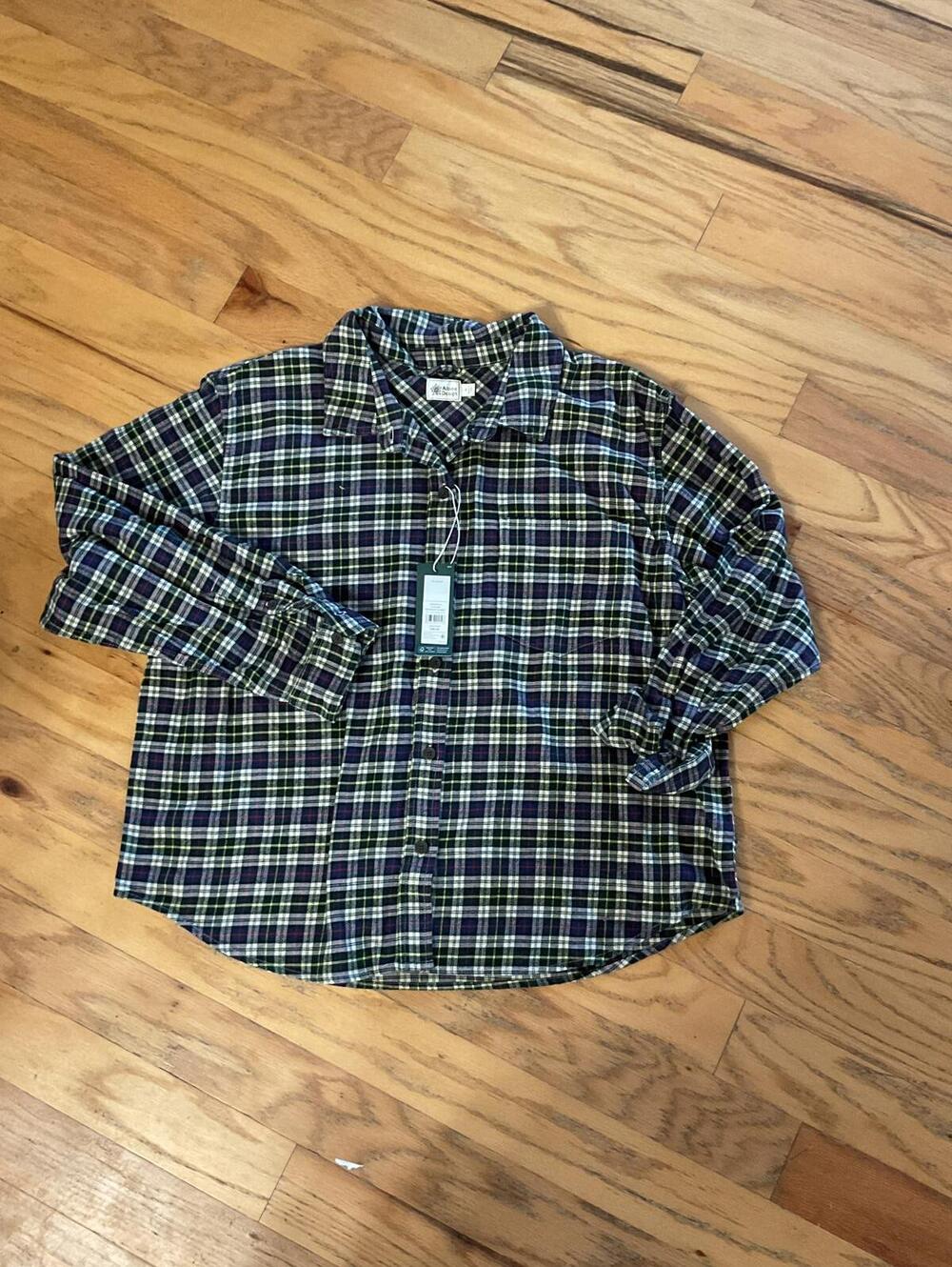 NWT Alpine Design Womens Plaid Flannel Button Down Size XL - Picture 1 of 5